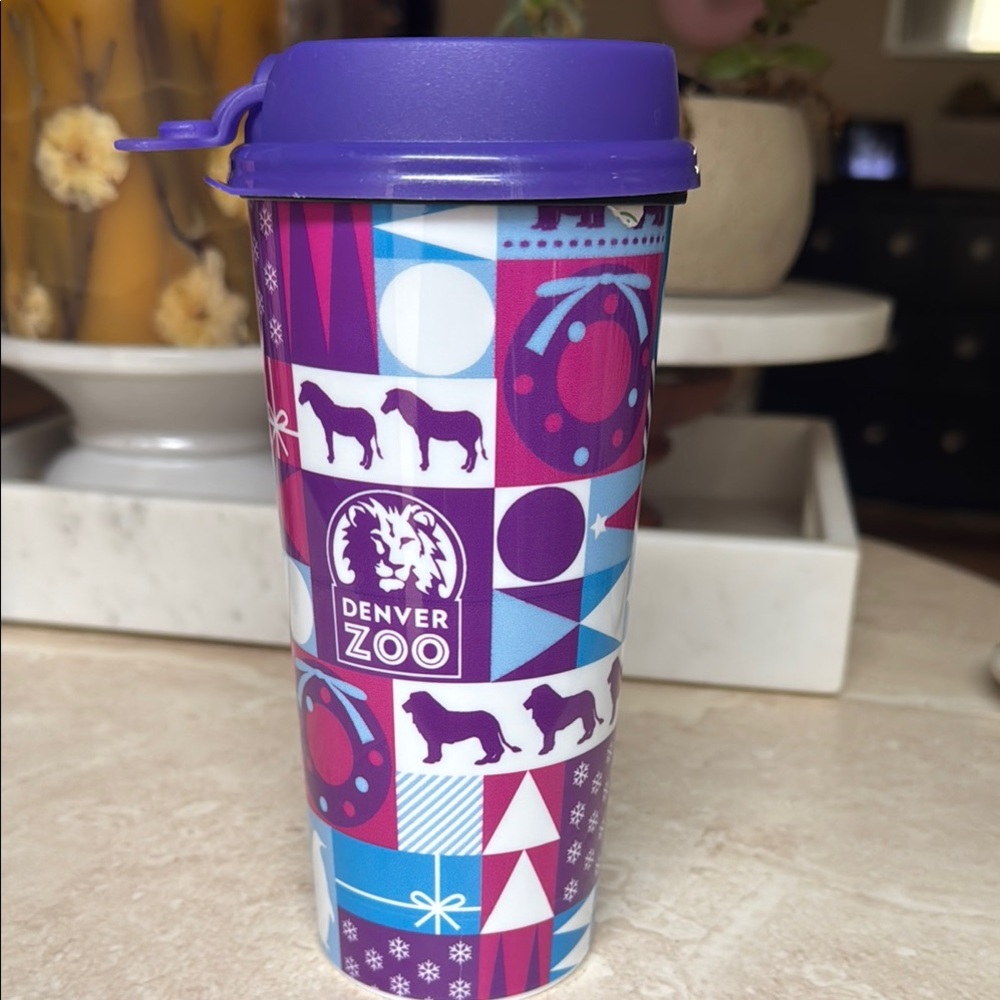 Denver Zoo collectors Purple Travel Mug